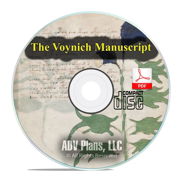 See Code Without F12 THE VOYNICH MANUSCRIPT, 1400's Unsolved Code Cryptography Book CD F12 £ ...