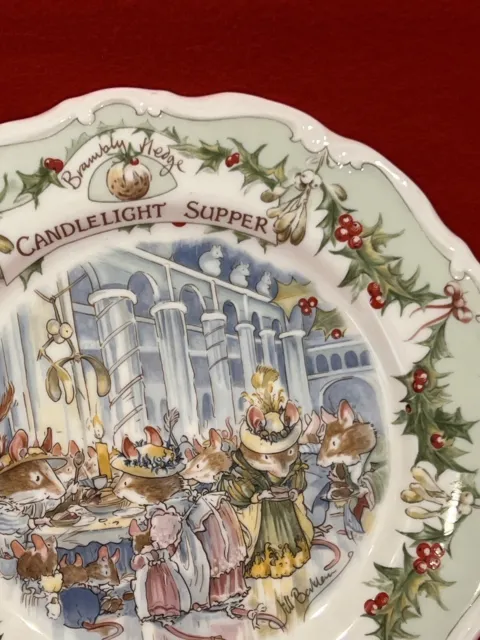 Royal Doulton Brambly Hedge Candlelight Supper Plate - 8” 1st Quality Christmas 2