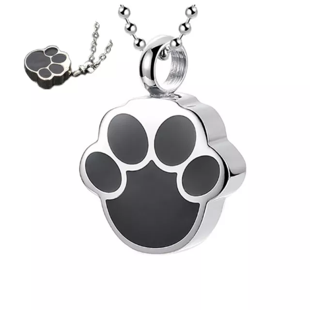Cremation Jewellery for Ashes Funeral Ash Pendant Silver Pet Urn Necklace Gi-wf_