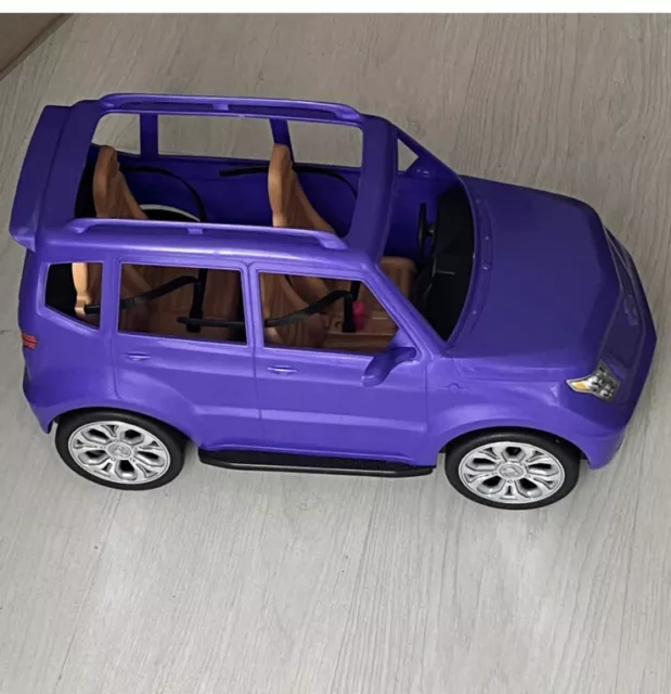 Barbie  Doll SUV Purple Jeep