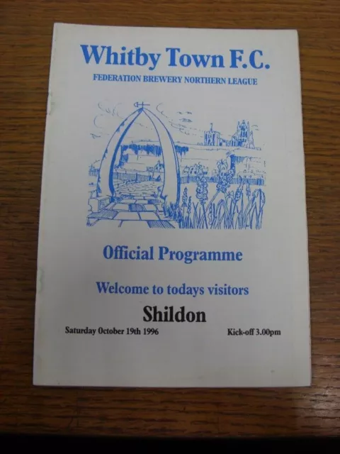 19/10/1996 Whitby Town v Shildon  (Light Rusty Staples). UK ORDERS ALL INCLUDE F