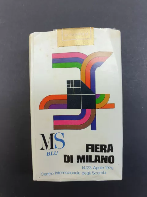 Rarissimo Pacchetto Sigarette Vuoto Ms Blu Fiera Di Milano 1978 Vintage