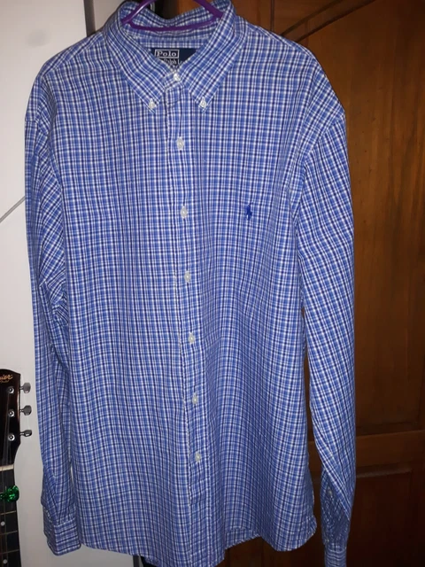 Ralph Lauren Shirt, Size Xl, Blue And White, Excellent Condition