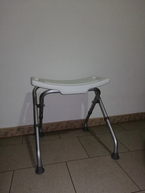 Sgabello Bagno Sedia per Doccia, Antiscivolo, Altezza Regolabile