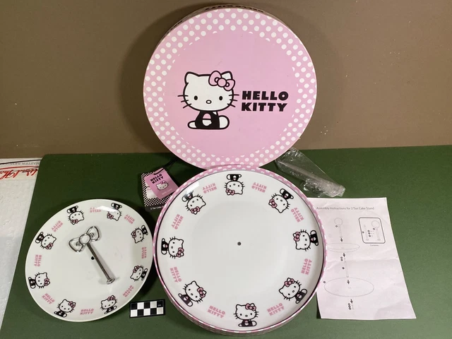Claytonic® Supporto Per Torte A 3 Livelli In Ceramica Con Motivo Floreale In Rilievo - Altezza 37 Cm, Piatti 6-8-10 Pollici - Per Cupcake, Pasticceria, Confezione Regalo