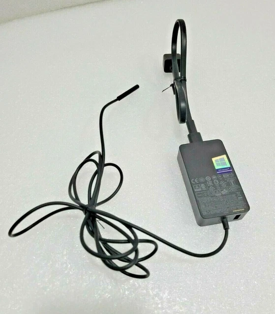 Microsoft Surface 44W Genuine Power Adapter Charger - Model 1800, Black, Used