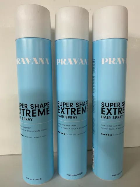 Pravana Nevo Super Shape Extreme Hair Spray 10.6 oz - "Pack Of 3"