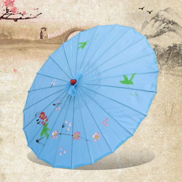 Ombrello cinese in legno olio ombrellone carta arredamento chinoiserie