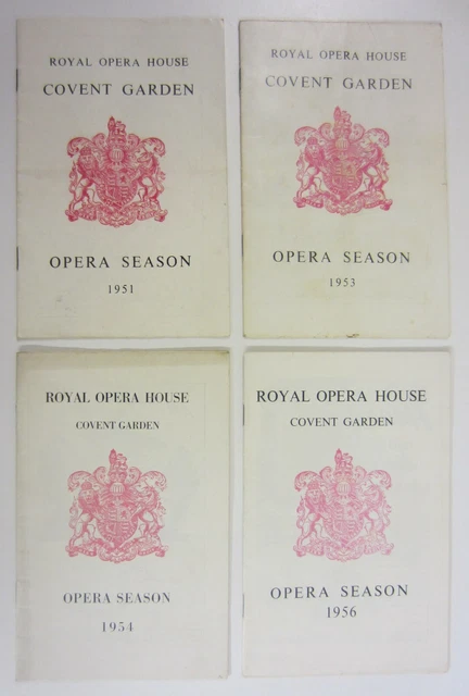 ROYAL OPERA HOUSE Covent Garden Programmes / 1950's (see details) £4.99 ...