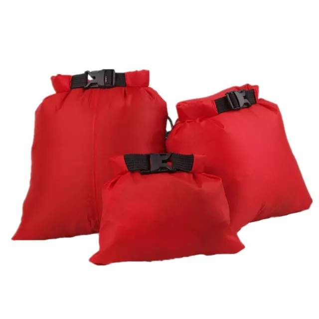Reliable Waterproof Dry Bags Set for Canoe Kayak Fishing 3pcs Assorted Sizes
