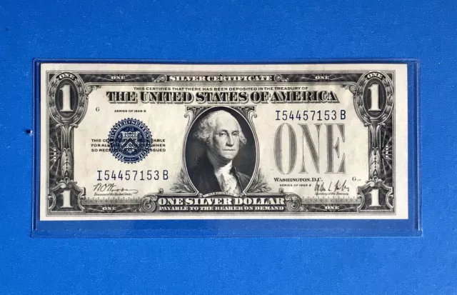 1928 B  $1  Silver Certificate  FUNNY BACK   CU  ON SALE!!   (c266)