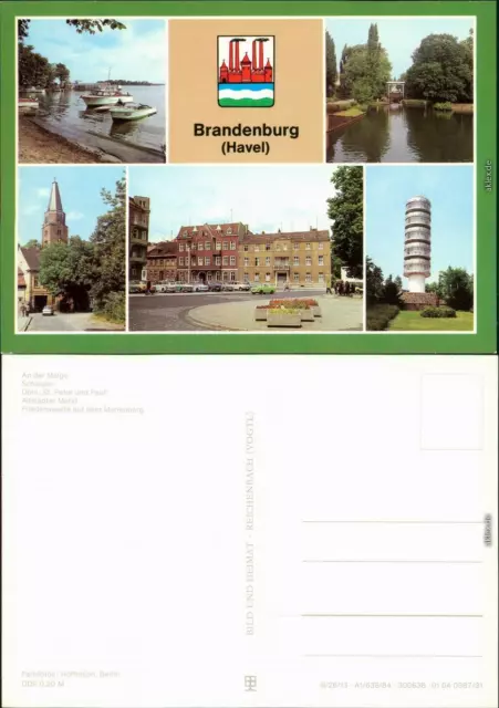 Brandenburg an der Havel An der MAlge, Schleuse, Dom St. Peter und Paul, 1984