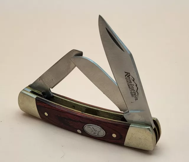 REMINGTON Sportsman Pocket Knife 3 Blades Wood Sides Stainless China