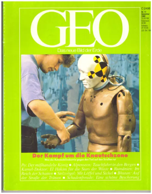 Geo-Heft 11/1989!! Das neue Bild der Erde - Ein Magazin vom Stern RAR!!