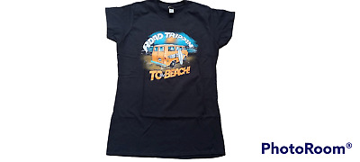 T-shirt donna camper to the beach camper furgone vita campeggio staycation surf