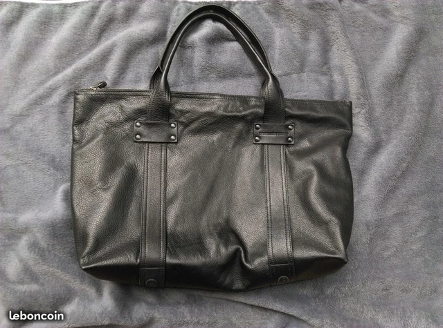 GRAND SAC CABAS 48H Cuir Souple Graine Stephane Verdino Val 300