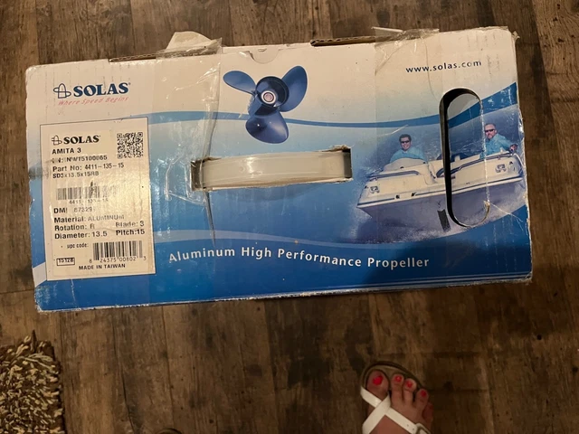 Solas Amita 3 Aluminum High Performance Propeller 13.5 "Part # 4411-135-15