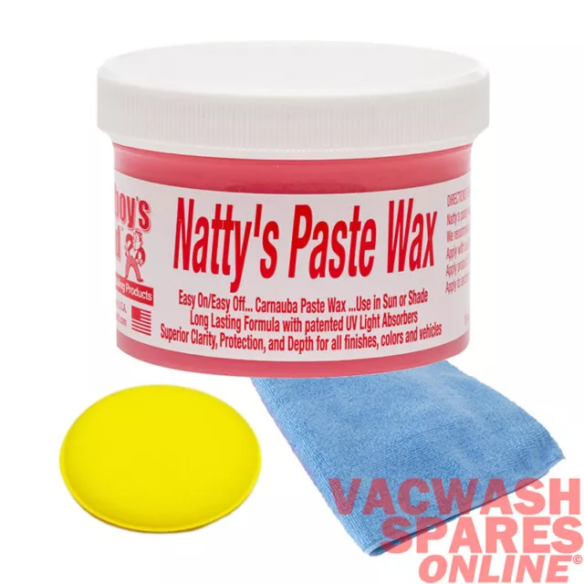 Poorboys Nattys Red Paste Wax - Contains Carnauba - Wax For All Colours - Gloss