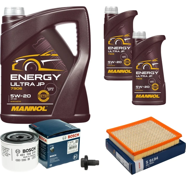 MANNOL Energy Ultra JP 5W-20 Motorenöl – 4x 1 Liter, API SN, Für Japanische, Koreanische & Amerikanische Motoren