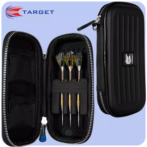 Target Takoma- Dart Case/Black-Holds One Set Of Darts And Accessories