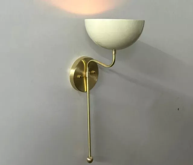 Lámpara de pared de latón cepillado moderna hecha a mano de elegancia...