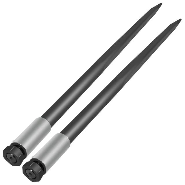 VEVOR Hay Spears Bale Spikes 2 Hay Bale Spears 49" Capacity 4000 lbs 1 3/4" Dia.