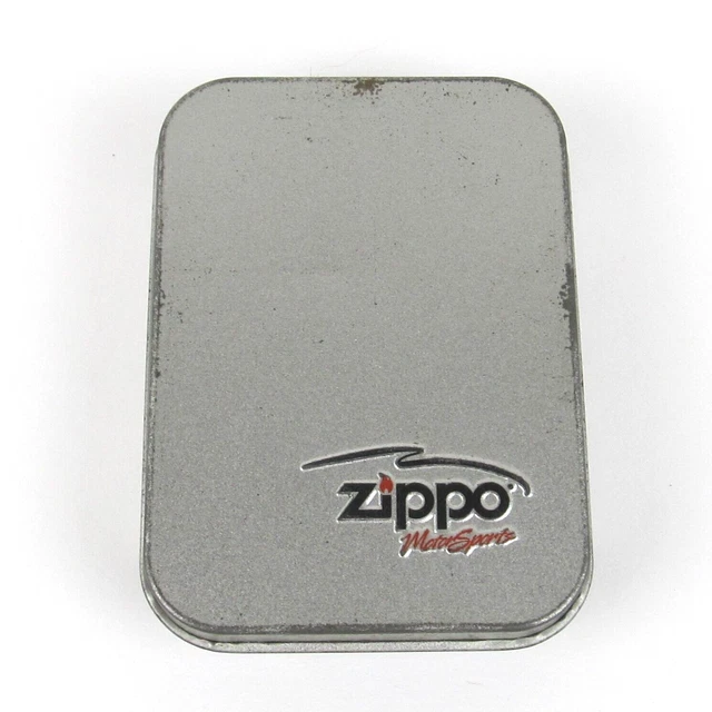 Empty Zippo Motor Sports Lighter Metal Tin Presentation Case Box Only