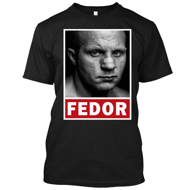 BUY NOW NEW Cool Fedor Emelianenko  MEN BLACK T-Shirt SIZE L-XL