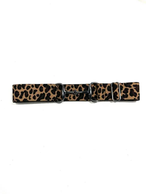 Equestrian Belt Elastic Adjustable Snaffle Bit Belt Cheetah Print Belt