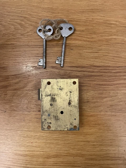 ORIGINAL CHUBB POST Box Lock Wall Box Right hand Royal Mail GPO 2 chubb ...