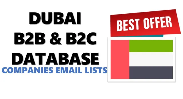 Dubai Business Email database, UAE B2B email lists, B2C emails, Companies lists