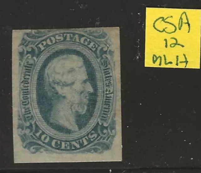 Confederate States CSA Scott #12 MLH F/VF