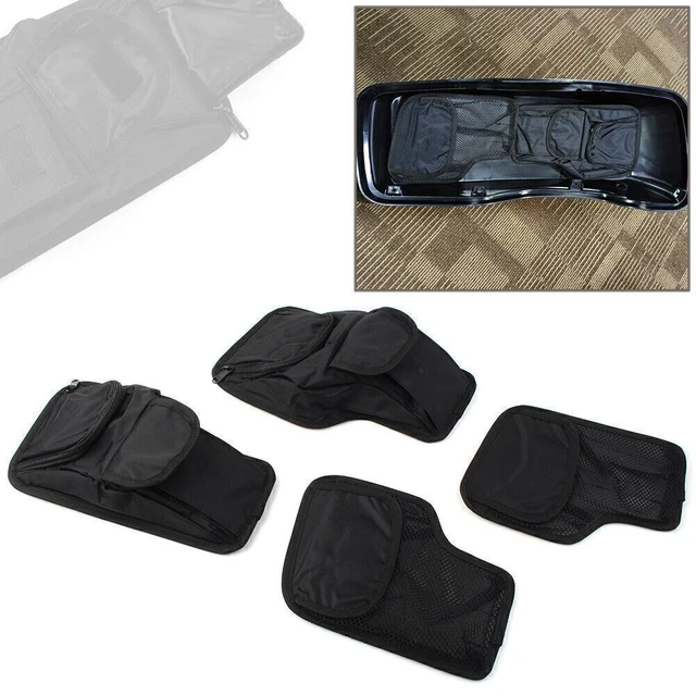 1Set For Harley Electra Glide 1996-UP Tour-Pak Pack Saddlebag Wall Organizer Bag