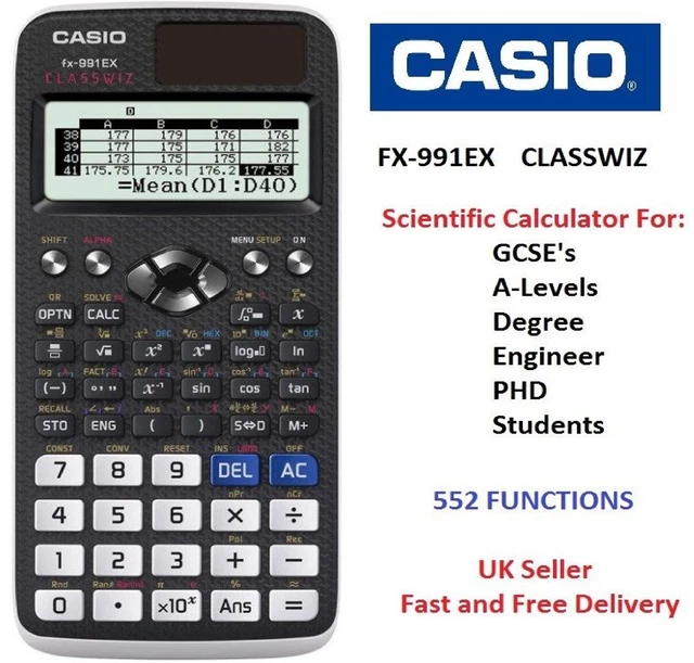 CASIO FX 991EX FX991EX Advanced Scientific Calculator 552