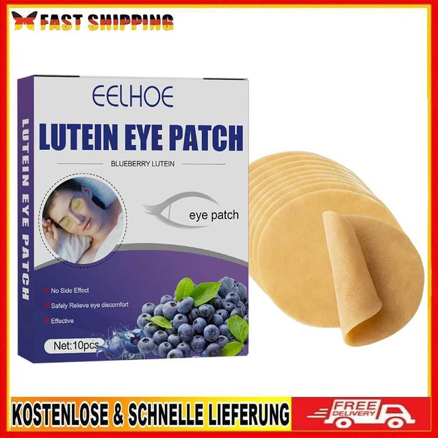 10pcs Blueberry Lutein Eye Patches Relieve Eyes Fatigue Sleeping Eye Pads Care