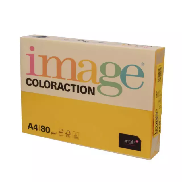 A4 80Gsm Coloured Paper Image Colouraction Art Craft Printer Copier Quality