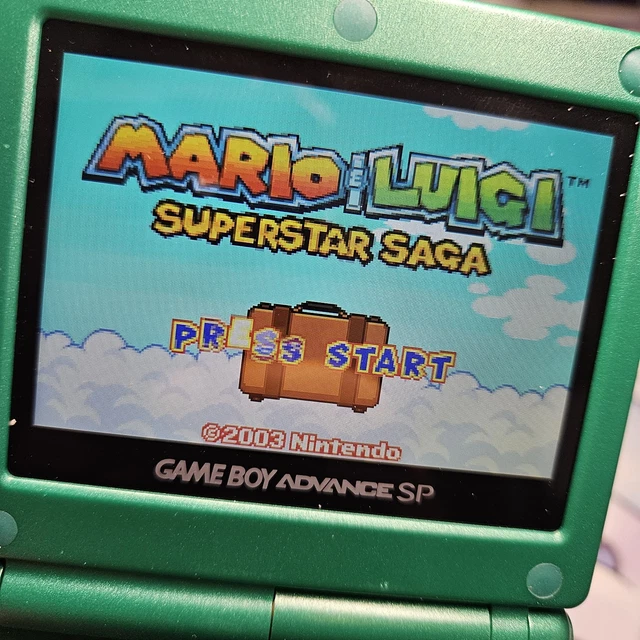 MARIO LUIGI Superstar Saga Game Boy Advance 2003 GBA cartucho