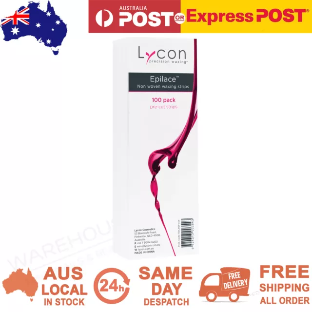 Lycon Epilace Pre Cut Non Woven Wax Waxing Strips 100 pcs Strip Hair Removal