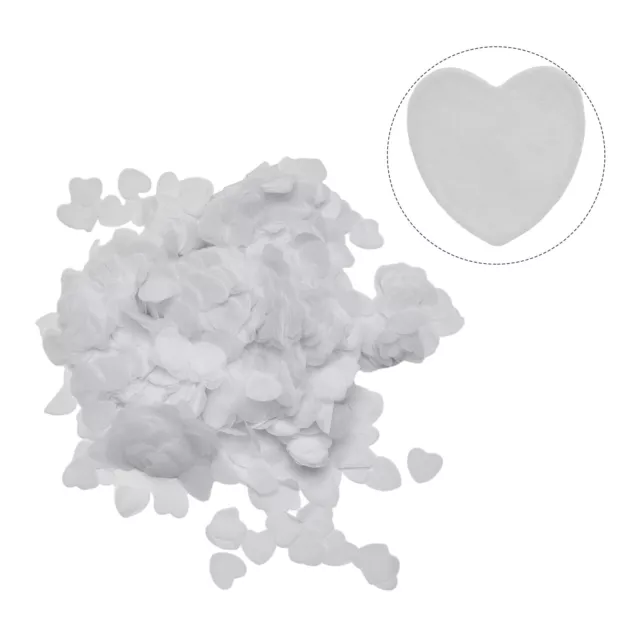 Add a Romantic Touch to Your Event with White Heart Confetti Biodegradable