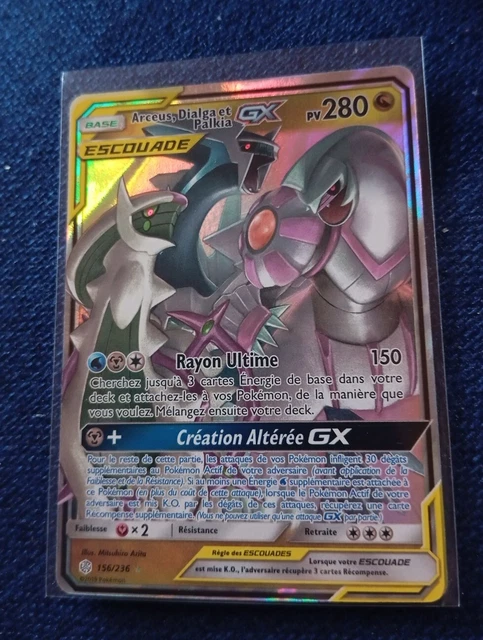 CARTE POKEMON ARCEUS Dialga Et Palkia Gx Escouade 156/236 EUR 18,00