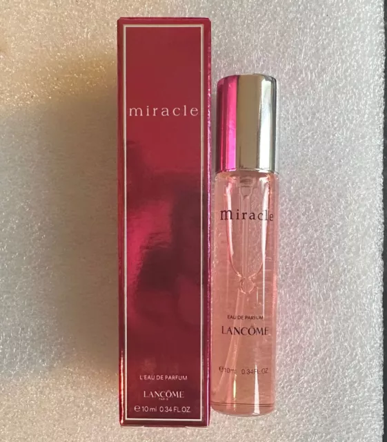 Lancôme Miracle L'Eau de Parfum 10ml Radiant Spicy Floral Convenient Travel NEW