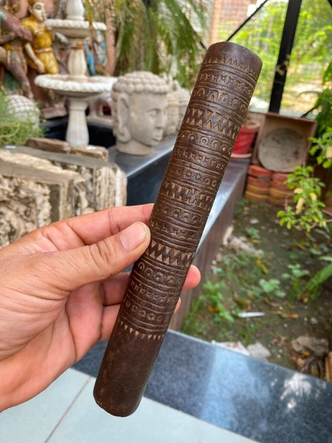 1700's Old Ancient Iron Hand Forged Mace Dagger Sword Mace Head Spear Pipe