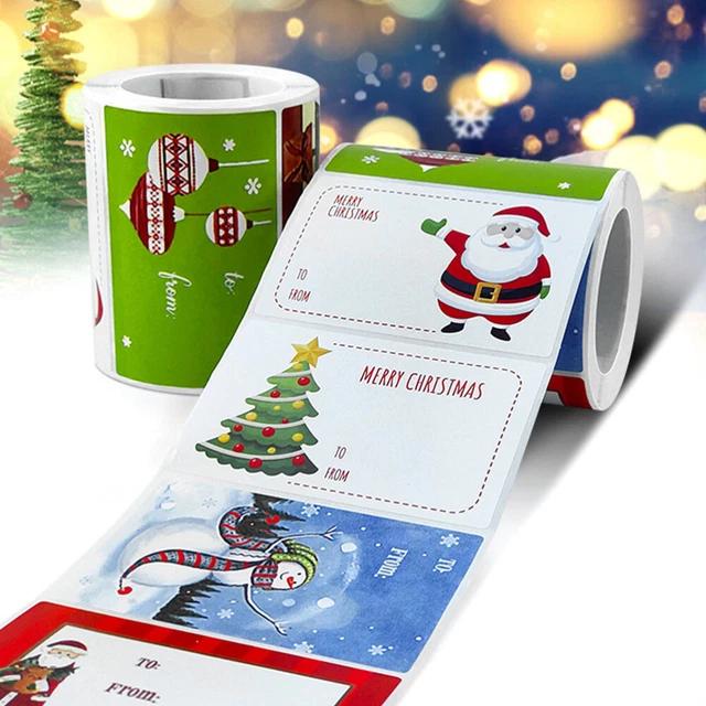4 rollen von Kreative Weihnachten Tags Für Hause Party Bäckerei 9