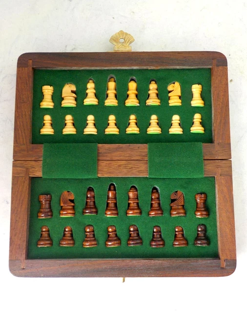 Jeu D'échecs En Boules De Cantons – ébène Et Buis Sculptés, Belle Qualité, Vers 1970