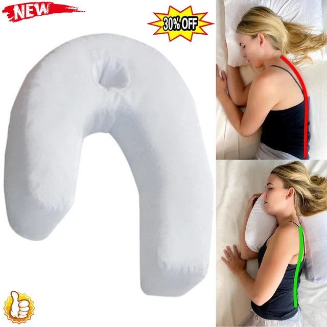 U-Shaped Side Sleeper Pro Air Neck & Back Pillow Therapeutic Solid Pillows Care