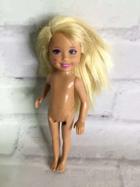 2010 MATTEL CHELSEA Doll Sister of Barbie Blonde Hair Nude Pink Heart On  Face $12.59 - PicClick