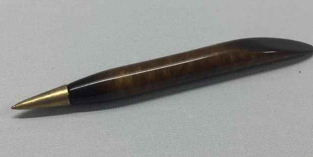 Vintage Soviet Big Oversize Bakelite Brass Ballpoint Pen Old USSR