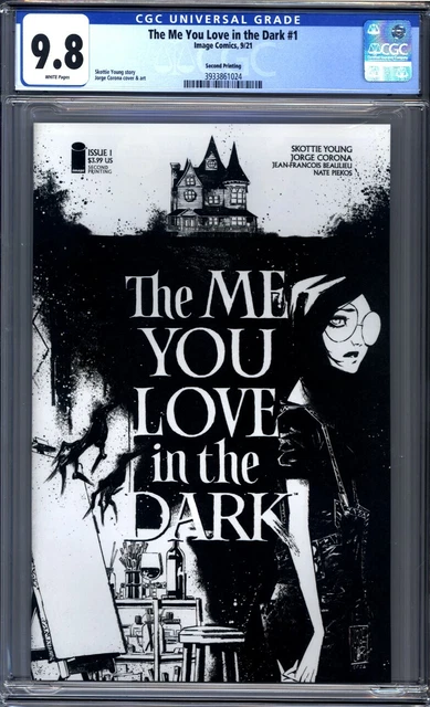 The Me You Love in the Dark #1  Skottie Young Sketch Cover 2nd Print CGC 9.8