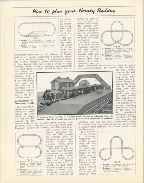 1939 original Hornby Company Meccano Ltd England HOW TO PLAN YOUR RAILWAY 12 pag 2