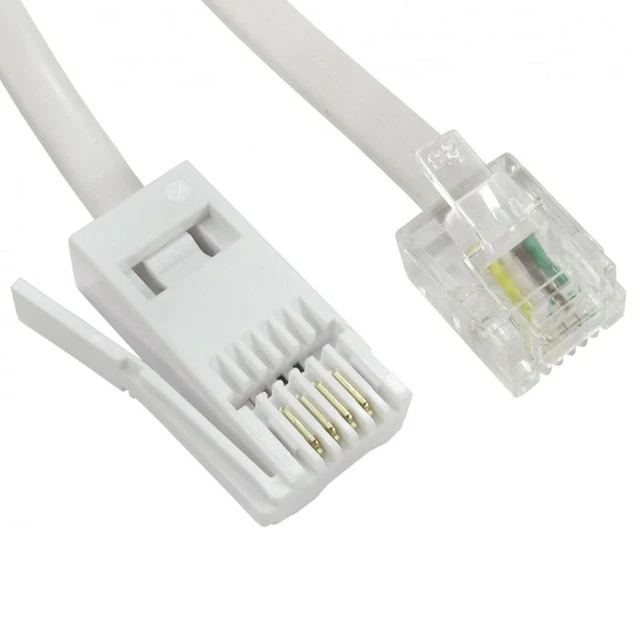 Telefono fisso da RJ11 a BT cavo modem piombo spina fax BT presa 5,75 m.
